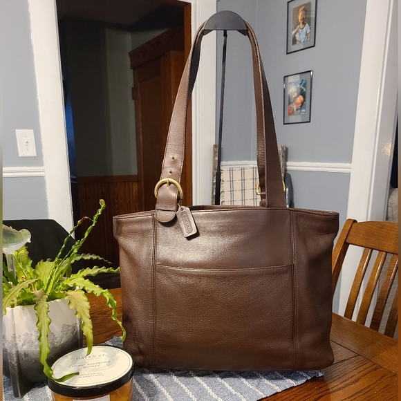 Coach Vintage 1996 Lafayette Brown Leather Bag - Picture 1 of 16